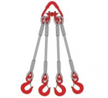 Строп канатный 4СК [г/п 6,3т/5000мм] четырехветвевой